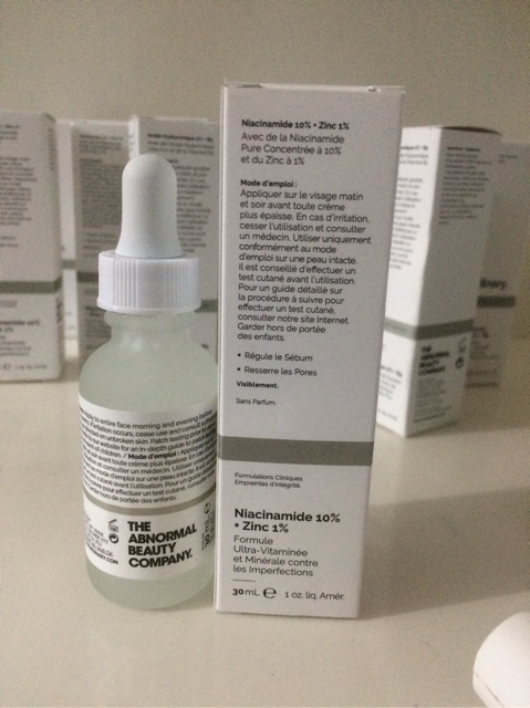 The Ordinary serum Niacinamid 10% + Zin C 1%  giảm mụn, giảm thâm mụn  , se lỗ chân lông