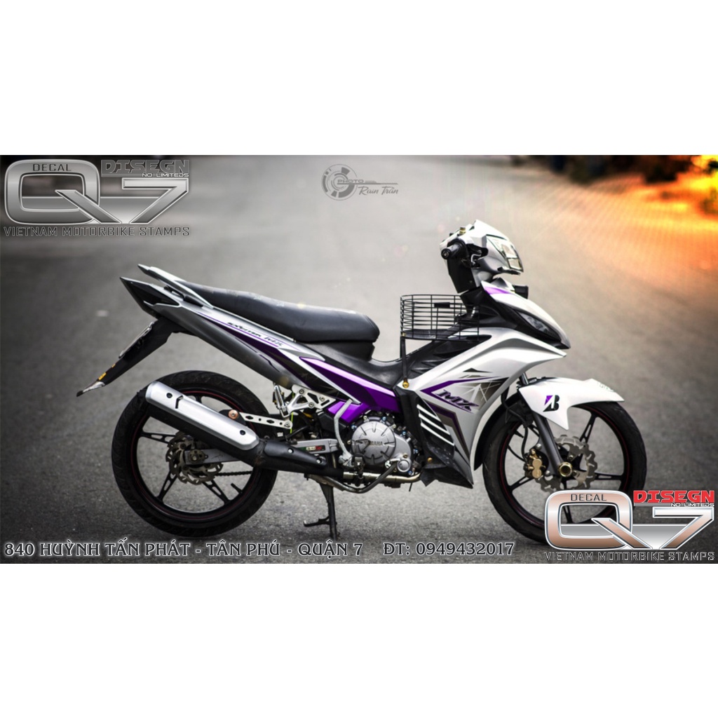 TEM RỜI EXCITER 2011 MX BẠC TÍM