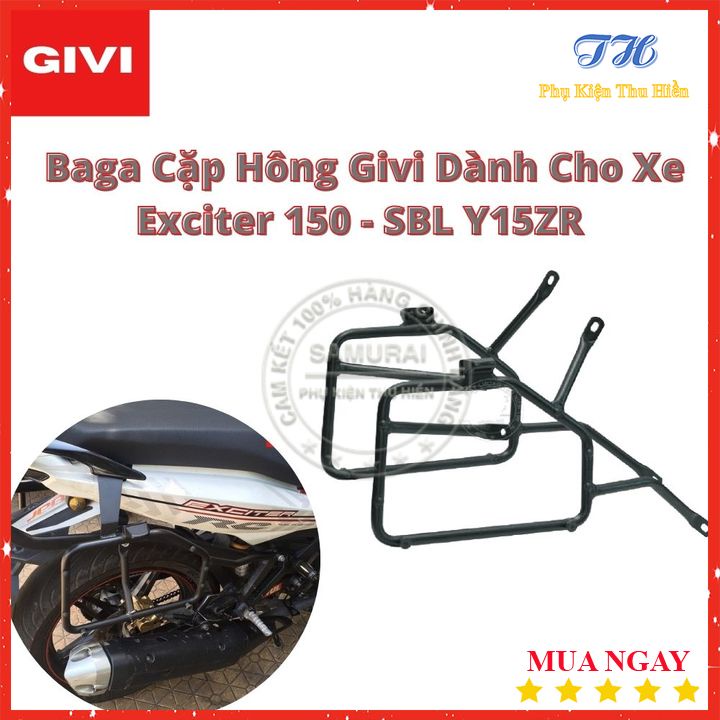 Baga Cặp Hông Hàng Chính Hãng Givi Dành Cho Xe Exciter 150 - SBL Y15ZR - Dùng Để Gắn Thùng Hông