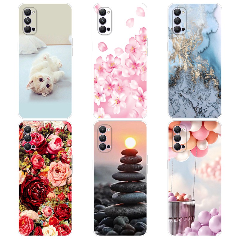 Ốp điện thoại in họa tiết thời trang bảo vệ cho OPPO Reno 4 | BigBuy360 - bigbuy360.vn