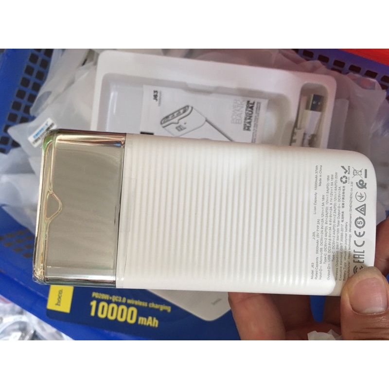 Sạc dự phòng tích hợp sạc không dây chính hãng HOCO dung lượng 10.000 mAh (bảo hành 12 tháng)