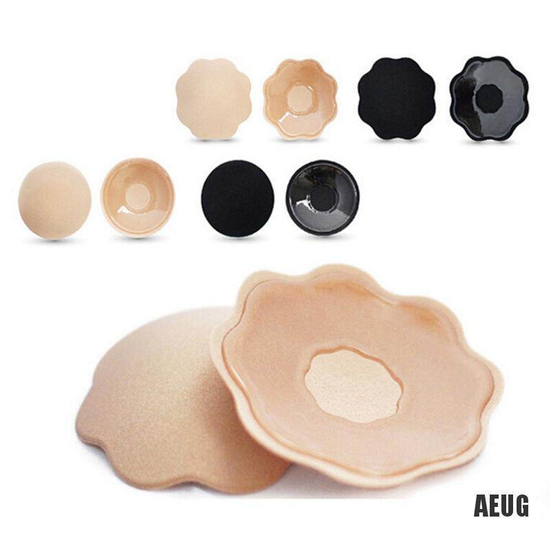 1 Cặp Miếng Dán Ngực Bằng Silicone Tự Dính Có Thể Tái Sử Dụng