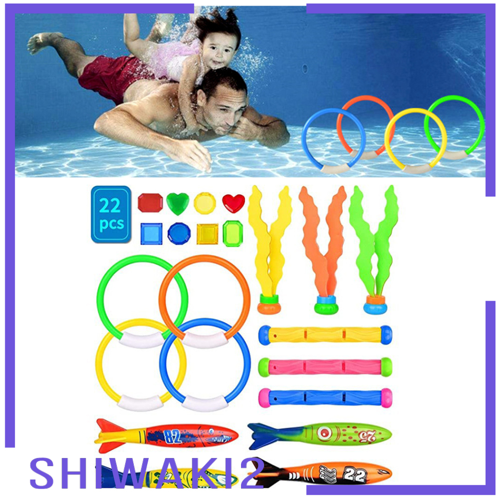 Set 22 Đồ Chơi Lặn Dưới Nước Bằng Nhựa Vui Nhộn Shiwaki2