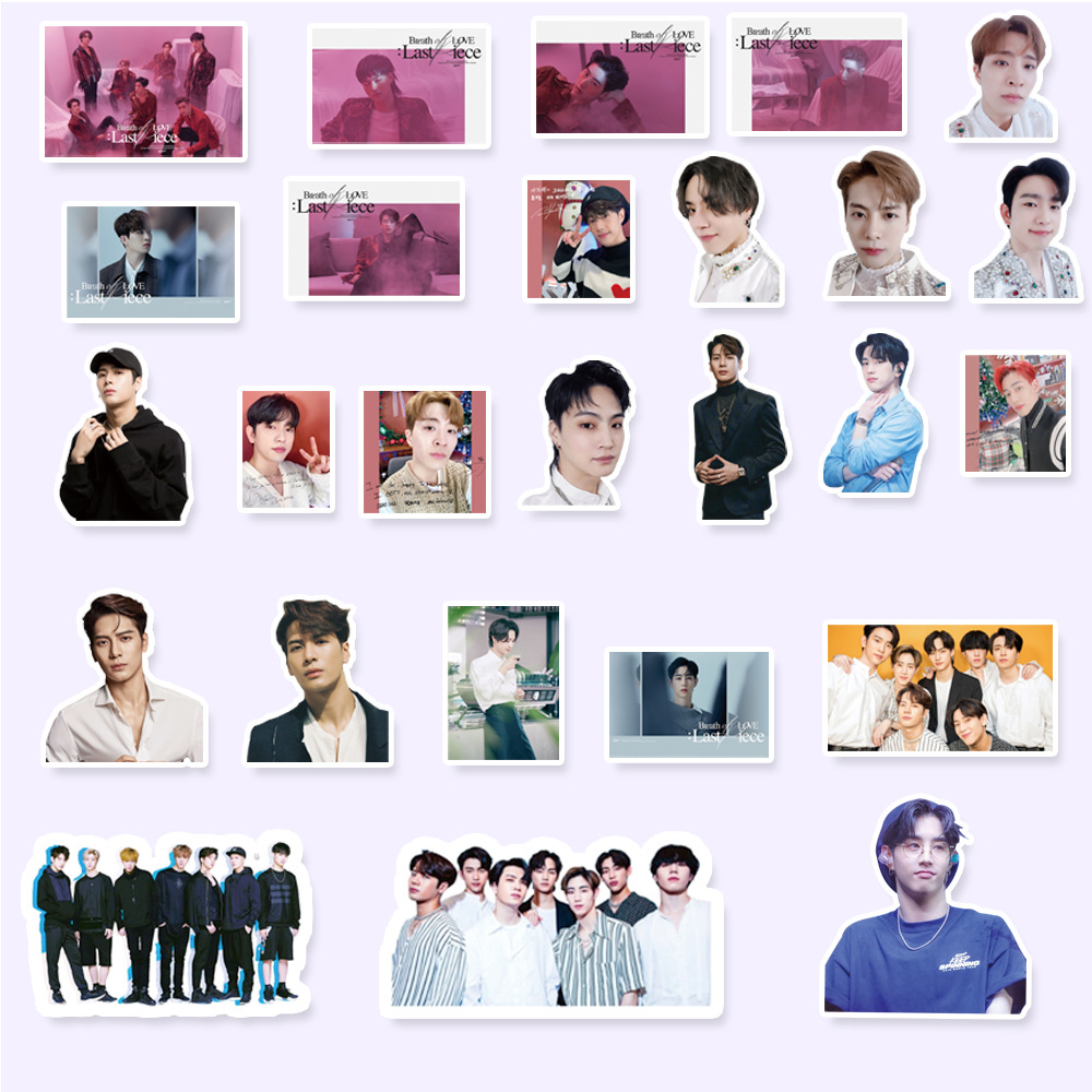 Set 85 miếng dán trang trí hình nhóm nhạc GOT7 chất lượng cao