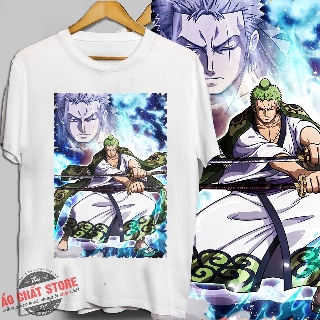 [ẢNH THẬT+ VIDEO] Áo Thun ZORO WANO One Piece Mẫu Mới | Áo Đảo Hải Tặc Zoro Đẹp Tshirt OP86
