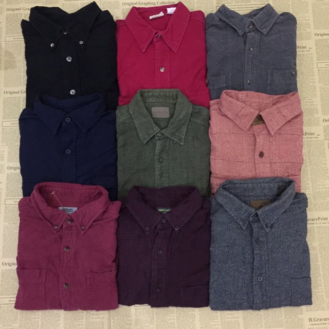 SƠ MI FLANNEL SECOND HAND 79.000 (Nhắn shop để chọn mẫu) | BigBuy360 - bigbuy360.vn