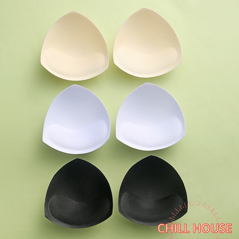 1 đôi đệm mut bra hình TAM GIÁC mút mỏng, mềm nâng ngực CHILL HOUSE