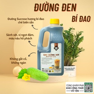 Sirup Đường Đen, Brown Sugar Syrup Hương Bí Đao Chai 2 Lít Dùng Liền Không Cần Nấu