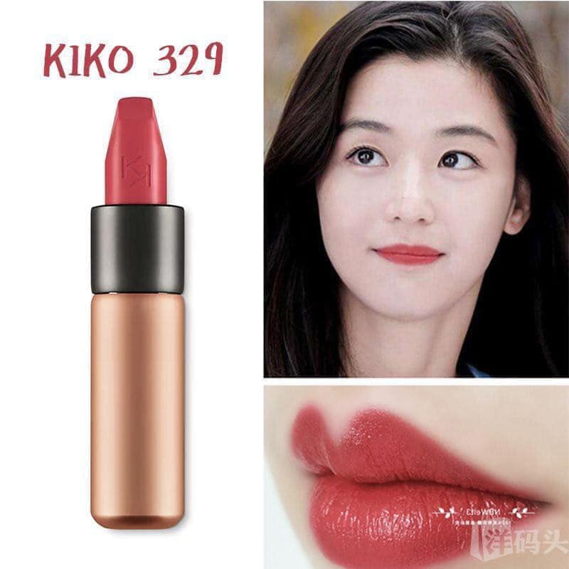 Son Kiko Matte Velvet Passion Màu 329 Persian Red Hồng Đất Đậm