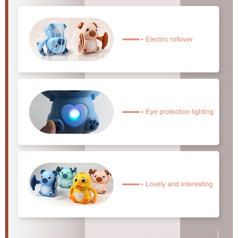 Đồ Chơi Chú Khỉ Lăn Điện Tử Điều Khiển Bằng Giọng Nói Dễ Thương Giáo Dục Sớm Cho Bé