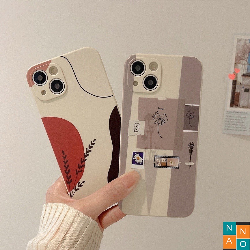 Ốp Lưng Iphone Cạnh Vuông, Bảo Vệ Camera Dễ Thương ip 7Plus,8Plus,x,xs,xsmax,11,11promax,12,12promax,13,13promax