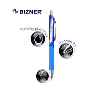 [ Chính hãng ] Bút ký Gel 2 đầu bi BIZNER BIZ-GEL024, NÉT 0.7mm ( 2 cây / túi ) hàng có kiểm tra chất lượng và an toàn