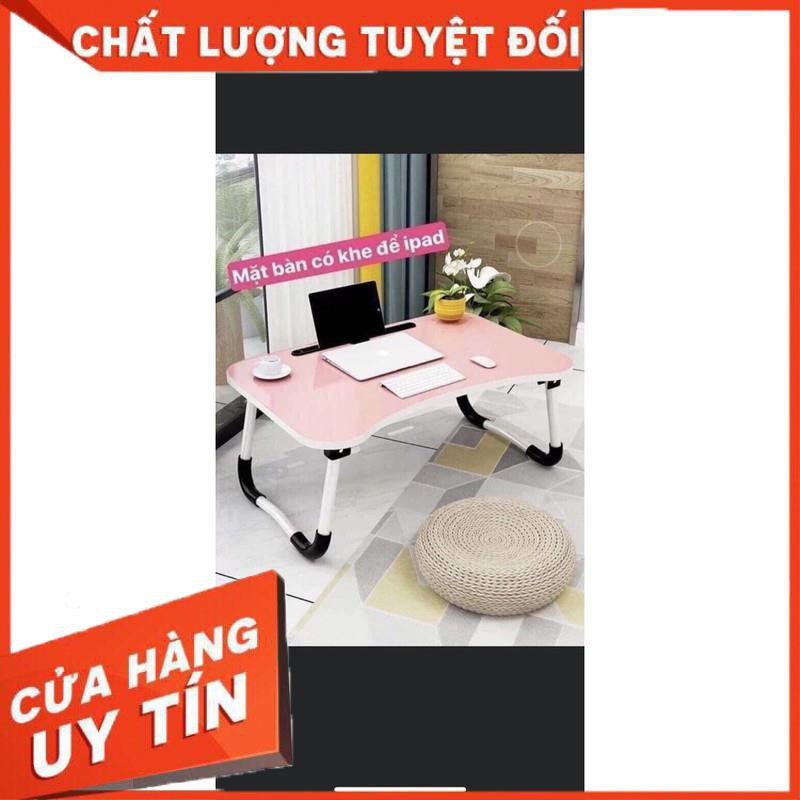 [ BÀN HỌC GẤP GỌN SALE #79k ] CÓ KHE ĐỰNG IPAD  🌟 Có các màu: nâu gỗ, xanh dương, xanh lá, hồng. ☝️Quá tiện đẹp luôn ạ.