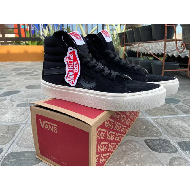 OFF WHITE Giày Thể Thao Vans Sk8 Màu Trắng Đen Cá Tính