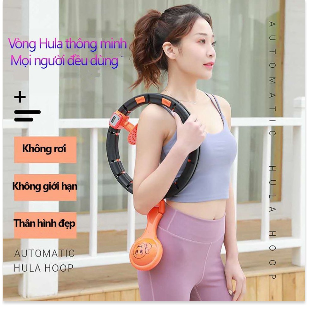 Vòng Lắc Eo Giảm Mỡ Bụng Hula Hoop Tập Thể Hình Gym Có Đồng Hồ Đo Số Vòng Giảm Eo, Dáng Thon, Hiệu Quả Nhanh, Lắc Vòng A