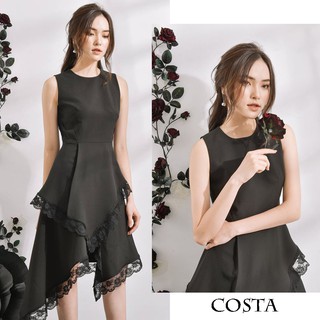 Đầm thiết kế đi tiệc cao cấp - Đầm đen dáng xòe dự tiệc sang trọng - Đầm công sở cao cấp