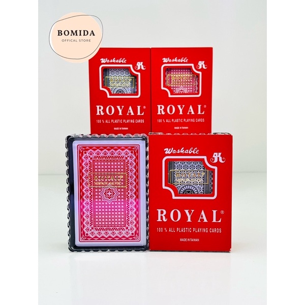 Bộ bài tây chất liệu nhựa Royal Đài Loan 100% Plastic - bài tây, bài nhựa