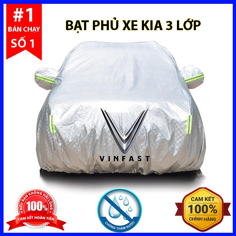 Bạt Phủ Ô Tô - Bạt Phủ Xe Ô Tô Vinfast - 3 Lớp Cao Cấp Chống Nắng, Chống Xước, Cách Nhiệt Hiệu Quả