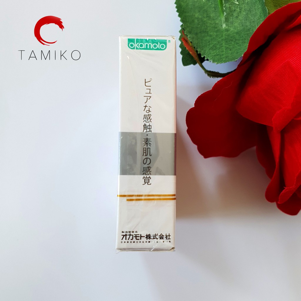 [ CHÍNH HÃNG ] Bao Cao Su OKAMOTO SKINLESS SKIN PURITY Trắng Tinh Khiết - Xuất xứ Nhật Bản- Hộp 3 Cái