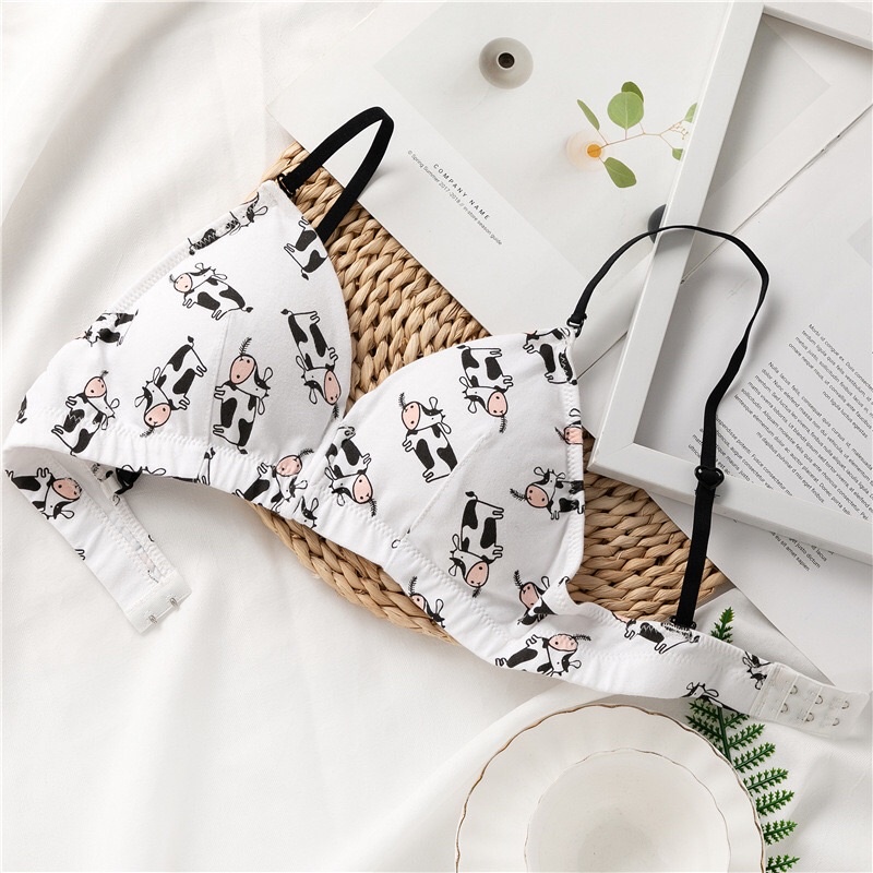 Bộ đồ lót, set đồ lót nữ, bộ đồ chíp nữ không gọng hình bò sữa phong cách Nhật Bản, Hàn Quốc | BigBuy360 - bigbuy360.vn