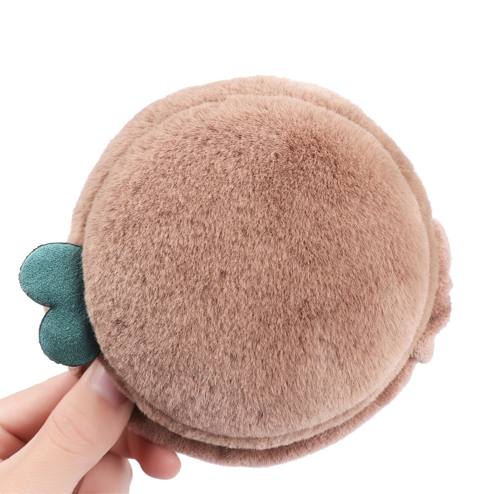 Chụp tai giữ ấm chống gió bằng vải lông nhiều màu dễ thương có thể gấp gọn thoải mái cho nữ