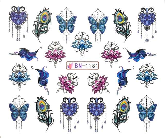 Decal nước 3D dán móng tuyệt đẹp