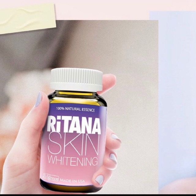 (Kèm Quà)VIÊN UỐNG TRẮNG DA CHỐNG NẮNG RITANA c/60v MUA 2 TẶNG 1