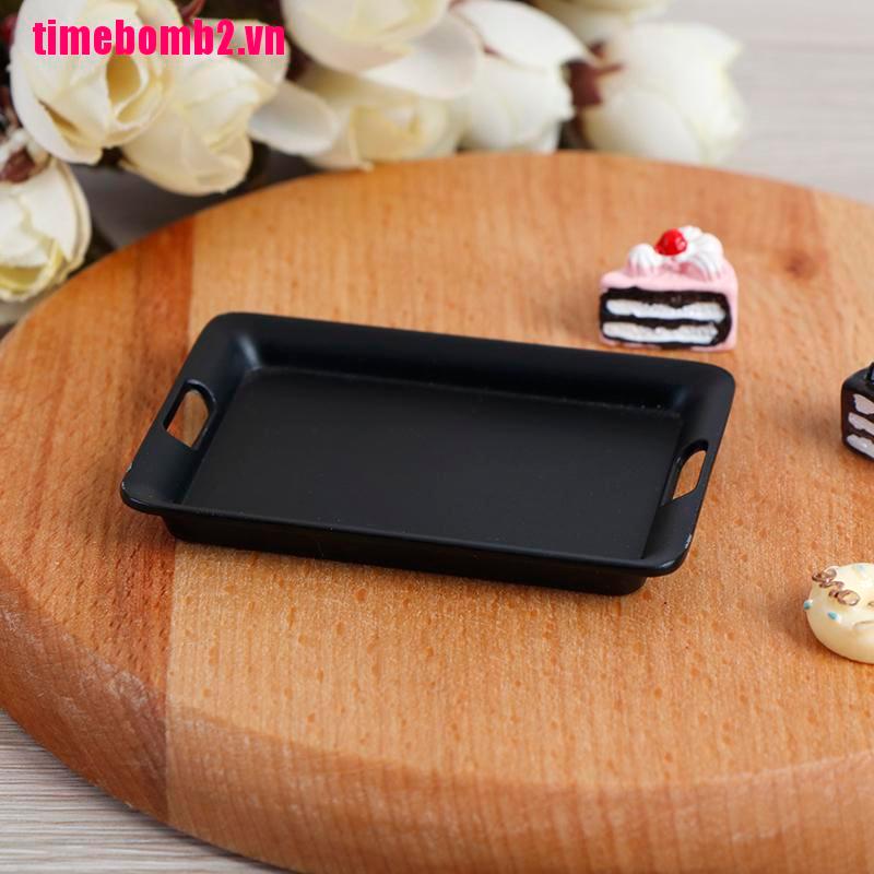 Khay Kim Loại Mini 42mm X 60mm Tỉ Lệ 1: 12 Dành Cho Búp Bê