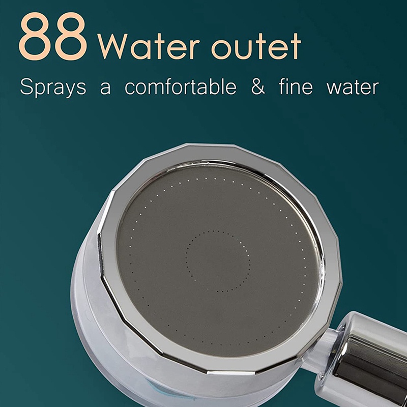 Đầu Vòi Hoa Sen Áp Suất Cao Với 3 Bộ Lọc Tiện Dụng