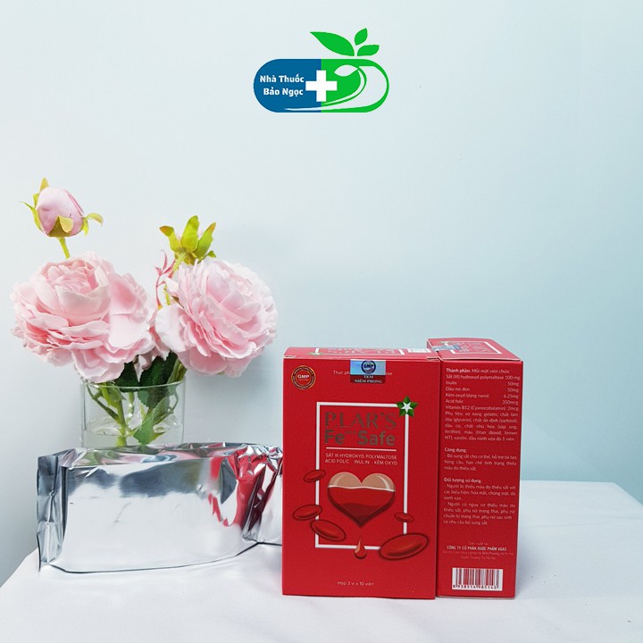 Viên uống bổ sung sắt P.lar's Fe+++safe bổ máu cải thiện tình trạng thiếu máu do sắt