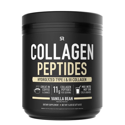 [Mẫu Mới] Collagen peptides,m- Collagen thuỷ phân Sports Research USA Chống Lão Hoá GYM-KETO 454gr