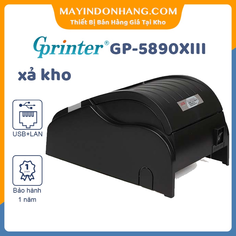 [XẢ KHO 5000 Cái] Máy in hóa đơn không dây OCHA POS GP5890XIII [LAN+USB]