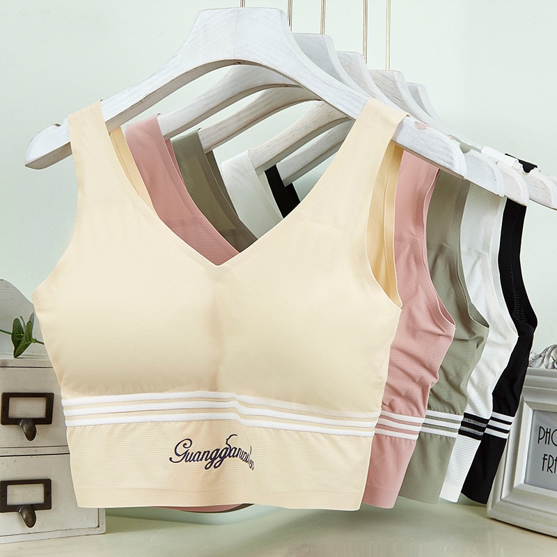 Áo Lót Thể Thao Không Gọng Không Đường May Thiết Kế Mới Năng Động Thời Trang