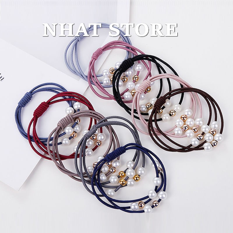 Dây buộc tóc handmade nhiều màu NHAT STORE