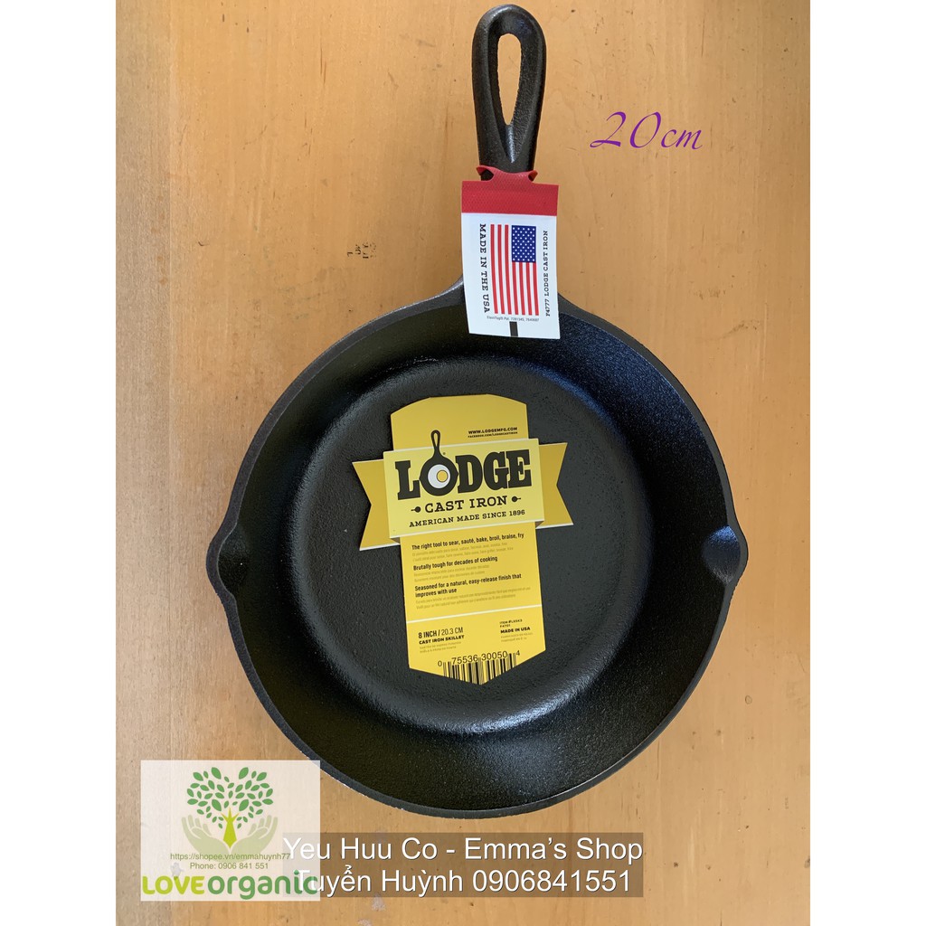 [LODGE] Chảo Gang Lodge size 20cm