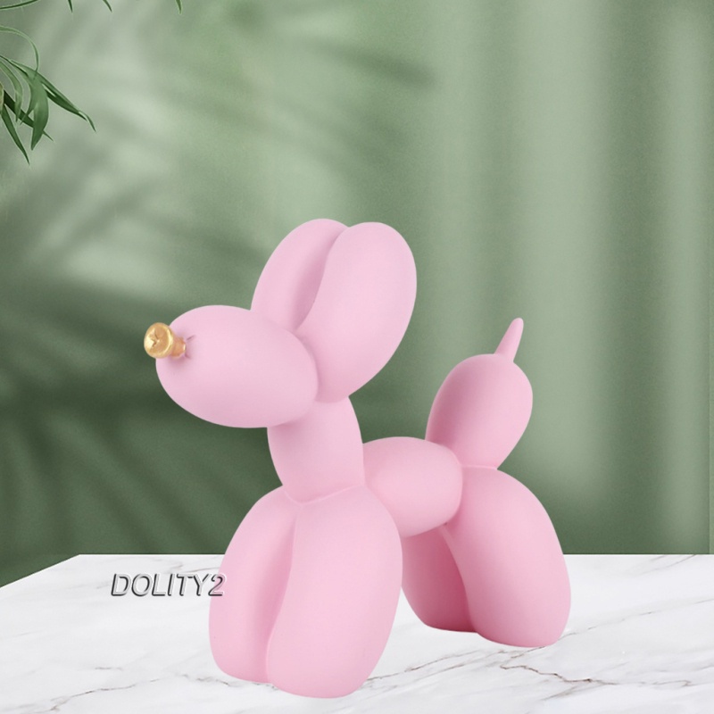 Balloon Dog Statue Puppy Figurine Art Sculpture Home Decor Furnishing