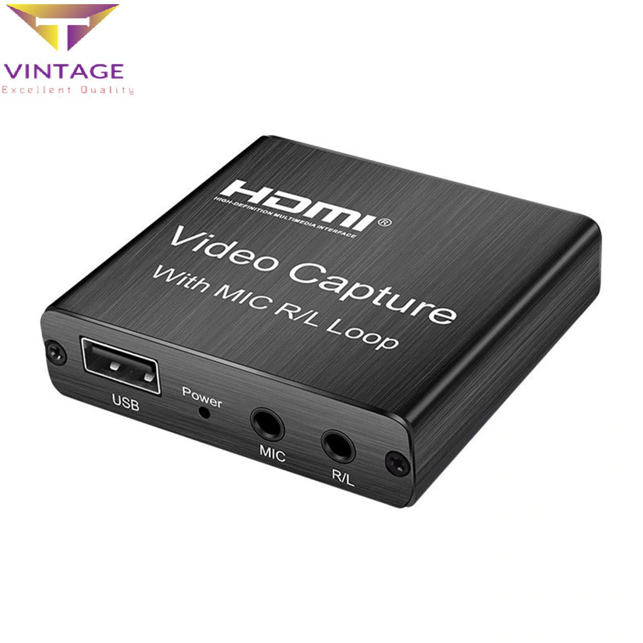 Card đồ họa HDMI USB 2.0 3.0 hỗ trợ ghi hình máy chơi game/phát sóng trực tuyến