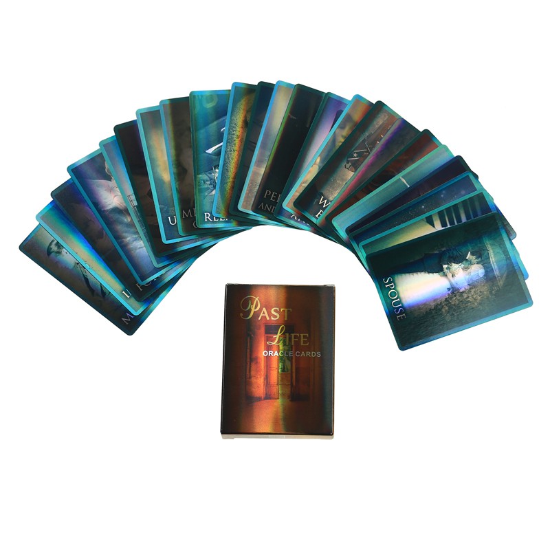 Bộ bài Past Life Oracle (Phiên bản Đặc Biệt) lá óng ánh