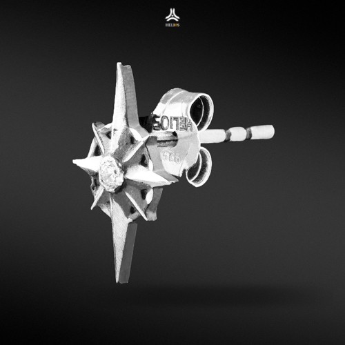 Khuyên tai bạc nam, nữ HeliSilver Compass S925