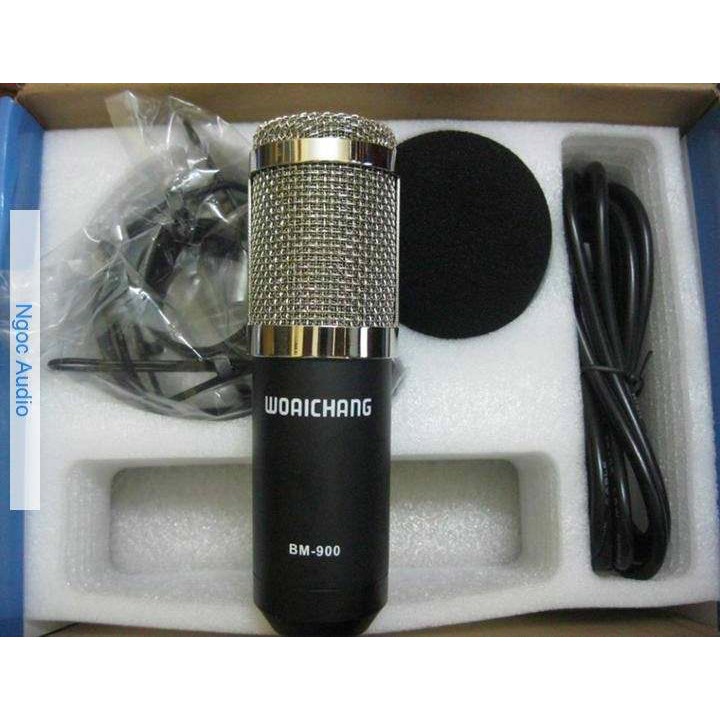 Mic Thu Âm BM900 Waichang, Hát Karaoke, Thu Âm Cực Tốt -dc2855