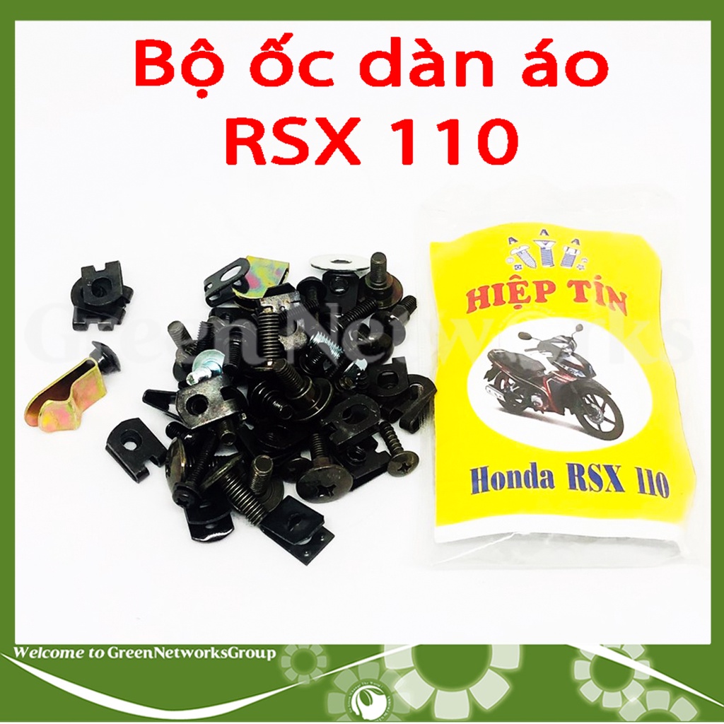 Bộ ốc dàn áo xe RSX 110 Greennetworks