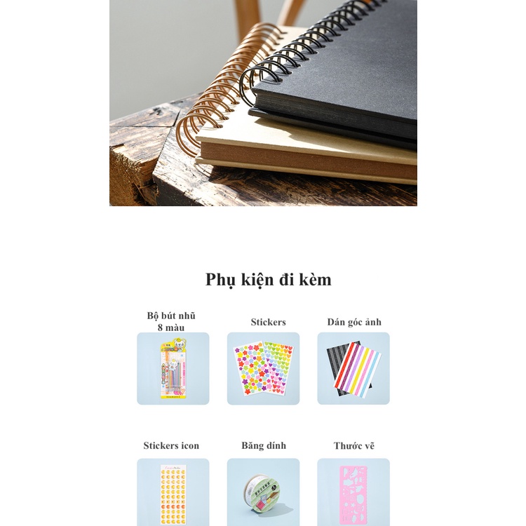 Album ảnh tự làm quà tặng sinh nhật, giáng sinh, 20/10, lễ tình nhân, quà tặng  người yêu, người thân phong cách vintage