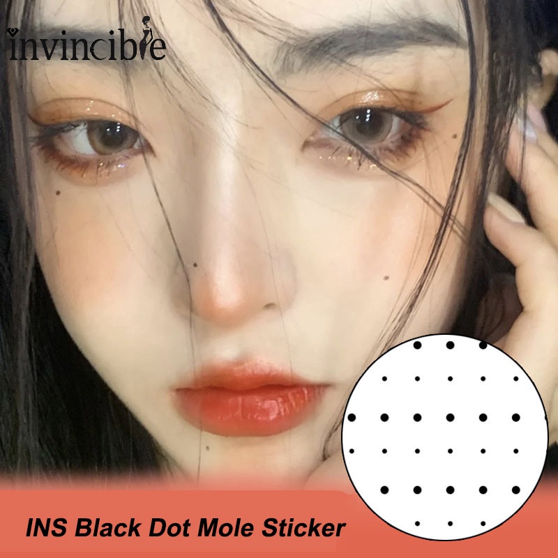 Miếng Dán Hình Xăm Mắt/Mặt Gợi Cảm Bằng PVC Màu Đen Phong Cách Hàn Quốc Cho Nữ