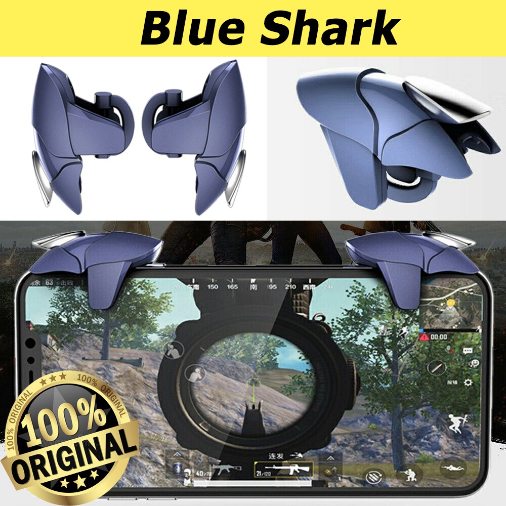 [Mã ELFLASH3 hoàn 10K xu đơn 20K] Nút bắn Pubg Blue Shark ♥️Freeship♥️ Nút bấm Pubg Phụ kiện chơi Pubg Mobile