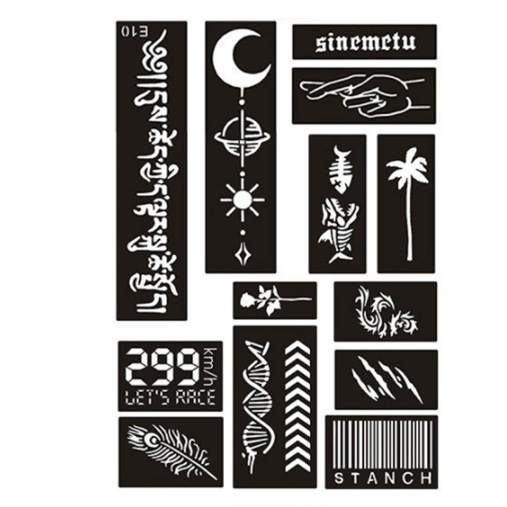 Khuôn xăm hena ( bộ sưu tập mẫu hot 2021)