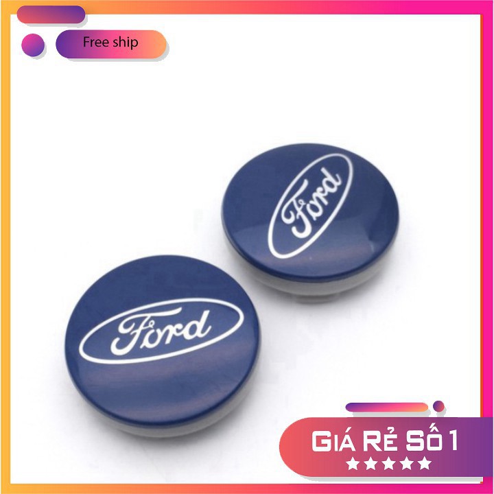 Logo-Chụp Mâm Xe-Chụp Vành Xe-Ô Tô-Cao Cấp-Ford -54MM - 3 màu BVB