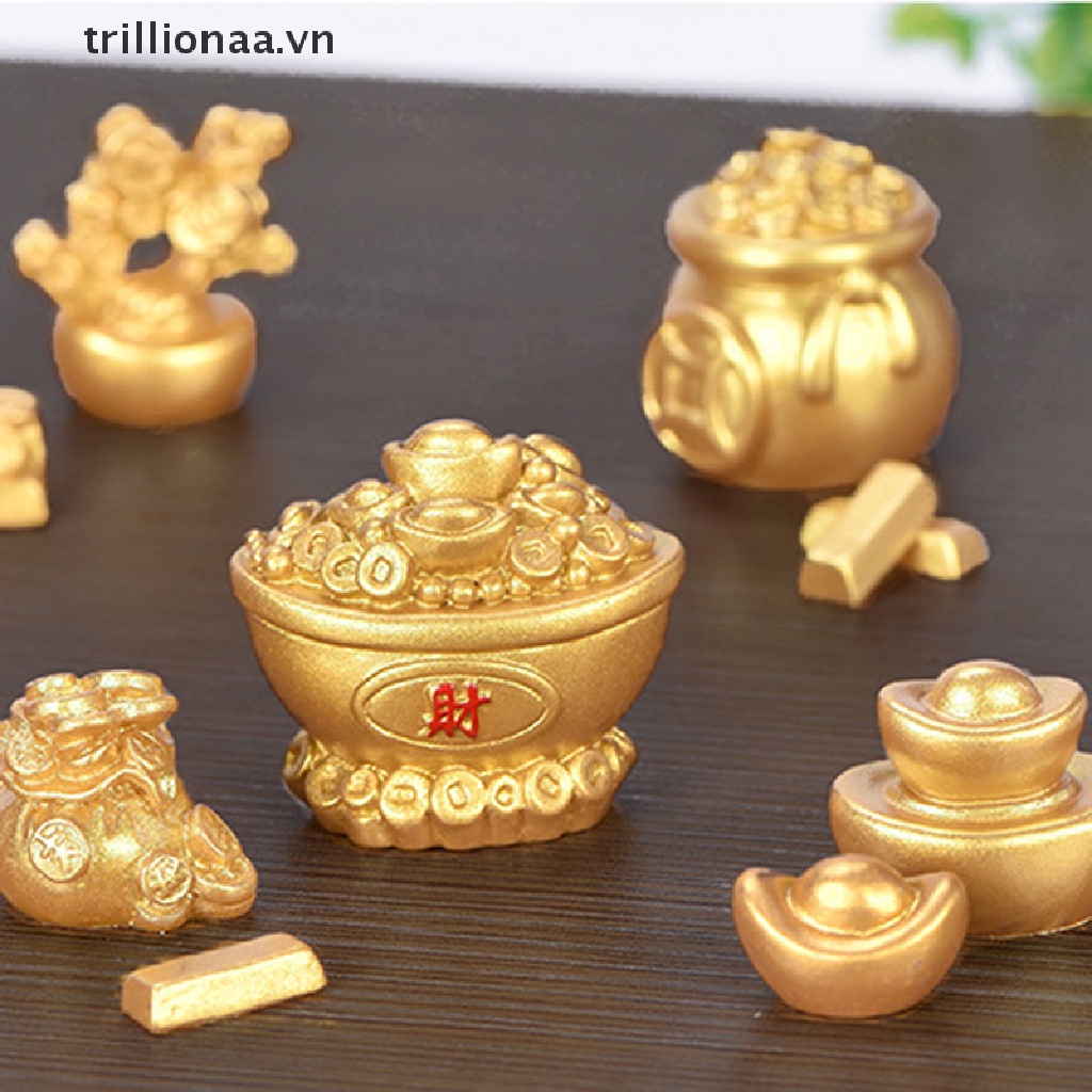 Phụ Kiện Resin Màu Vàng Hình Hồ Lô Năm Mới DIY