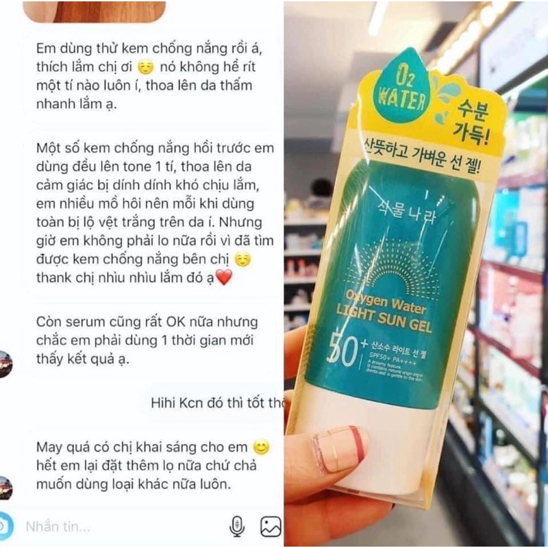 Kem Chống nắng LIGHT SUN GEL 60ml