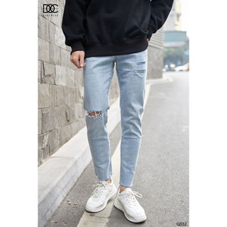 Quần skinny jean rách gối - q552