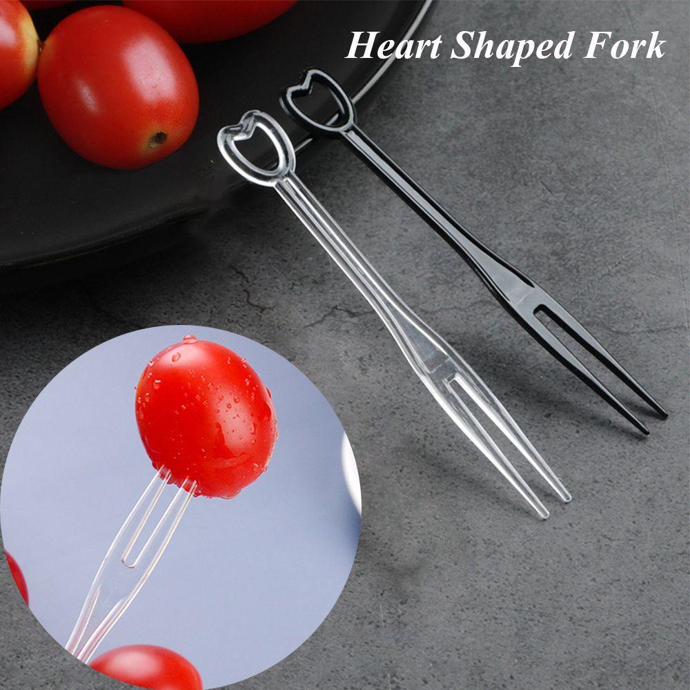 100 Nĩa Ăn Trái Cây Dùng Một Lần Trong Suốt Tiện Lợi